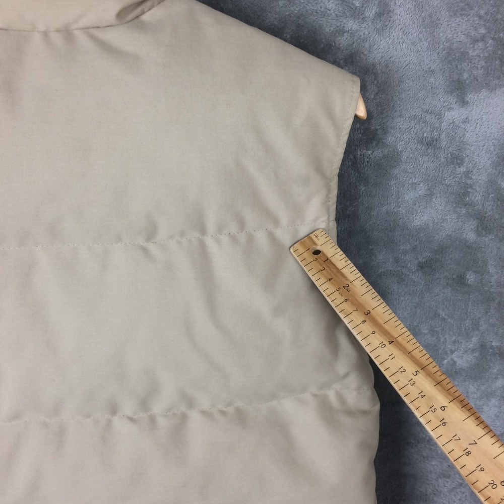Pioneer Sportswear Down Vest Mens Small Puffer Beige Hiking Outdoors Vtg Canada - Picture 13 of 16